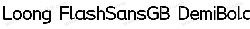 Loong FlashSansGB DemiBold字体转换